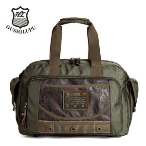 Mens Casual Single Shoulder Handbag Fitness Travel Bag Convenient Carry-On Design Travel Bag Durable Polyester Lining