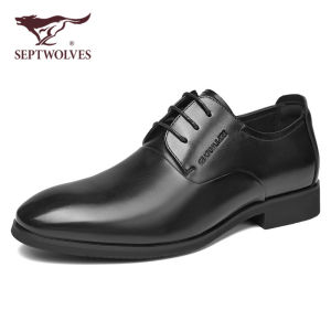 SEPTWOLVES | Bridegroom Wedding Business Formal Height Increasing Leather Shoes