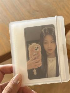 Minimalist Matte Transparent Card Album Mini Foldable