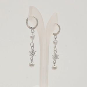 Hyl Jewelry 336E Anting Titanium Wanita Anti Karat Dan Anti Luntur Asli Dewasa Panjang Silver Jewerly Ori Tidak Selamanya Tusuk Emas Muda