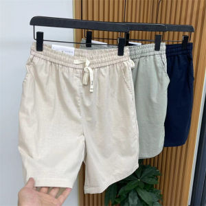 Cozy Series Fine Linen-like Breathable Stretch Casual Pants Summer Men Pure Color All-Matching Fashion Cotton Linen Shorts