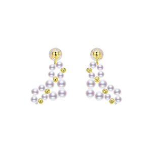 Sweet Heart Shaped Pearl Earrings