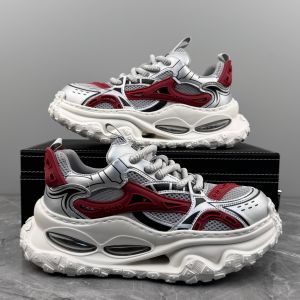 UCoc Dad Shoes Mens Trendy Sporty Low-Top Breathable Mesh Upgraded Version Summer 2025 Thick Bottom Air-Cushioned Casual Sneakers