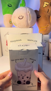 🧋แก้วน้ำทรงชานมไข่มุข