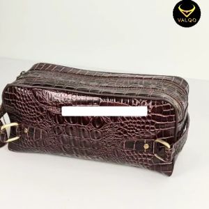 [VALQO] DISON Handbag Kulit Sapi Motif Buaya Handbag Pouch Clutch Tas Tangan Pria Wanita