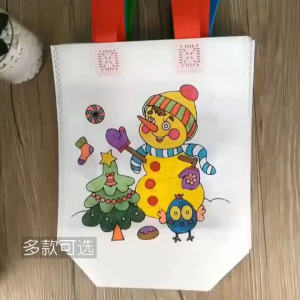 NFS DIY Graffiti Bag Handmade Painting Doodle Bags Children Arts Crafts Color Filling Drawing Toys coloring bag diy grafitti bag for kids