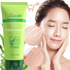 Aloe Vera Exfoliating Gel Deep Pore Cleansing Facial Scrub Removes Dirt Exfoliator Improves Skin Texture Improves Blackheads Acne 100g