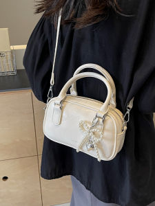 Trendy Bowling Bag Womens Summer 2025 Simple Handheld Shoulder Bag Fashionable Single-shoulder Bag for Young Ladies