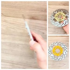 Đĩa rembo khoen inox 304 siêu sáng mẫu v2 size 220mm lắp như zin 4 lỗ thông dụng