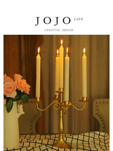 American Style Wedding Dinner Candle Holder Iron Material European Style Home Decorative Accessories for Clothing