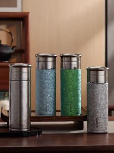 FANJIAN | Pure Titanium Tea Separation Portable Mens Car Insulated Cup Gift Box