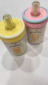 🧸Butter Bear Thermos Cup 500ml with Straw