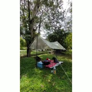 4.5x6 Outdoor canopy tent camping equipment Ultra lightweight tent waterproof UV resistant shielded tent black layer camping tent sunshade tent