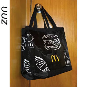 Túi Tote Thể Thao Dung Tích Lớn McDonalds Túi Mua Sắm Lưới Túi Đi Biển Túi Đựng Đồ Bơi Túi Tote Nữ Túi Tote Mềm Có Khóa Kéo