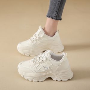 รองเท้าบู๊ตหิมะผู้หญิง 2024 ใหม่ รองเท้าลำลอง ทรงสปอร์ต หนัง PU ทรงหัวมน พื้นยาง รองเท้าบู๊ตหิมะแบบสวมสบาย