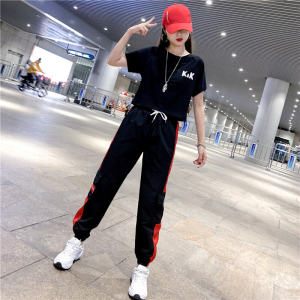 Square Dance Ghost Walking Dance Suit Clothes Casual Sports Clothing Mens and Womens Spring and Summer Yang Liping Fashion Exercise Clothes