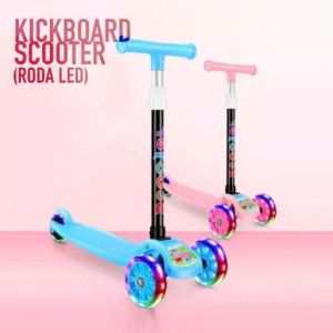 Scooter Otoped Anak 3 Roda LED Tempat Duduk Lipat Dan Musik