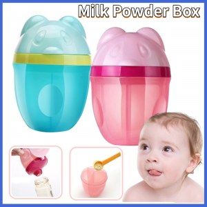 Cartoon Milk Powder Box Baby Large Capacity Rotating Three Layer Milk Powder Grid