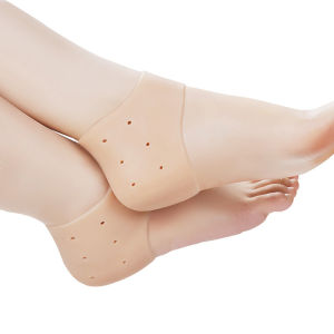 Silicone Heel Protector Protective Sleeve Heel Spur Pads For Relief Plantar Fasciitis Heel Pain Reduce Pressure On Heel 1 Pair