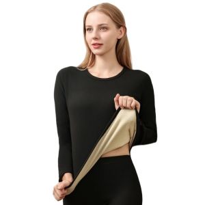 Bộ Đồ Lót Giữ Nhiệt Phong Cách Thu Đông Dành Cho Nữ Áo Sơ Mi Lót Lông Cừu Và Quần Áo Giữ Nhiệt Cho Nữ Bộ Đồ Lót Giữ Nhiệt