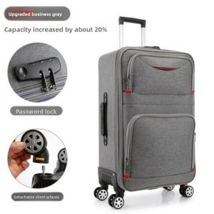 MLZH|Durable Oxford Fabric Travel Luggage with Password Lock and Swivel Wheels 24/28 Inches