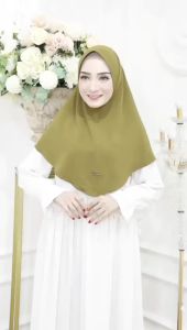 Hijab Bergo Crinkle Pet M / Bergo Instan Crinkle Ukuran M