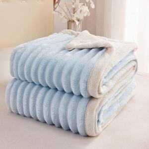 All-Season Extra-Thick Jade Rabbit Fleece Multi-Purpose Blanket