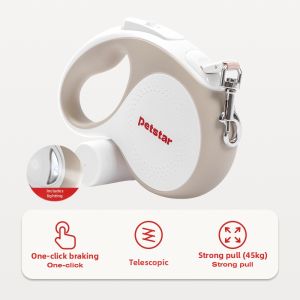  PetStar | Automatic Retractable Dog Leash for Medium to Small Dogs