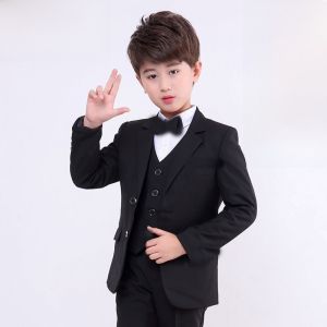 Childrens Small Suit Set Boys Performance Costume Korean Style Flower Girls Dress Little Mens School Show Outfit Jacket