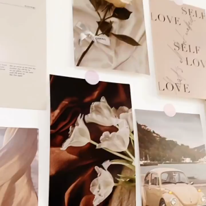 15pcs Ins Wall Card Set DIY Background Paper Cards Photo Props Retro Postcards Home Decor
