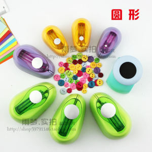 Creative round Circle Handmade Hole Punch Flower Press DIY Scrapbooking Educational Tool for Children And Adults