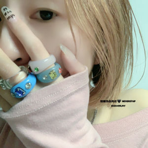 แหวนเพทายธรรมชาติสไตล์ศาลย้อนยุคพร้อมลวดลายองค์กรทางทะเลสําหรับผู้หญิง