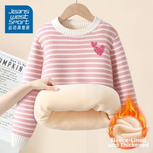 Thermal Warm Knitted Top for Girls