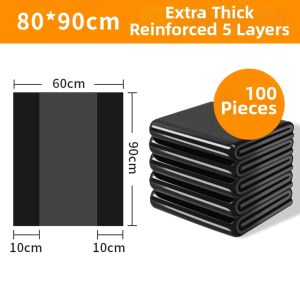 QINXINLIAN | Large Heavy-duty Black Garbage Bags