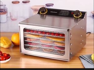 🏆6 Layers Food Dehydrator Fruits Drying Machine Home Stainless Steel Fruit Dryer Vegetables Fruits Meat Drying Machine 水果/蔬菜烘干机