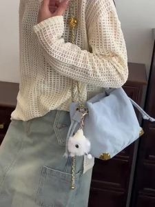 Spring Fashion Ladies Small Bucket Bag 2026 New Style Quality Chain Crossbody Bag Commuter Universal PU Leather Handbag