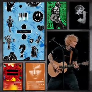 BILIBILI | Ed Sheeran Ca Sĩ Album Poster Phong Cách Hiện Đại Chống Thấm Nước Dính Tường Nghệ Thuật In Cho Phòng Ngủ Phòng Khách Hành Lang Thanh Trang Trí Nhà