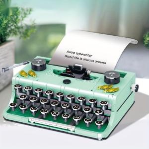 820PCS Typewriter Building Blocks Classic Creative Ideas Machine Retro Micro Building Blocks Toy For Adults Kid Holiday Gifts