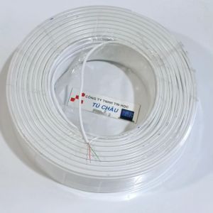 Cáp điện thoại 2 tim (2 line - 2C - RJ11) / Cuộn 150M (King Master)