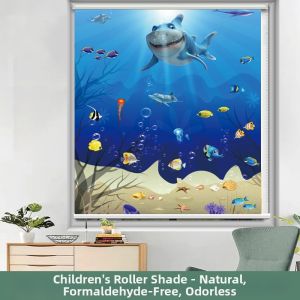 Ocean Cartoon Turtle Child-friendly Sunscreen Roller Blind