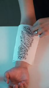 Tatto Temporer Semi Permanen Tahan Lama 2 Minggu 19x12cm Super Premium