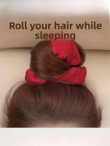Silk Pillow New Year Red Hair Ties Womens Sleep Hair Bands Headwear Fashionable Hair Accessories Korean Style Jingle Brand