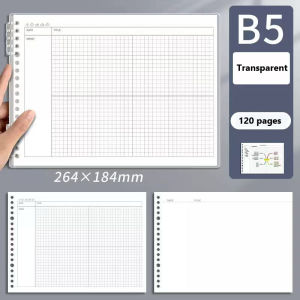 120 Pages B5 Mind Map Notepad Grid Planner Loose Leaf Office Diary Notebook Sketchbook Notebooks Writing Pads School Supplies