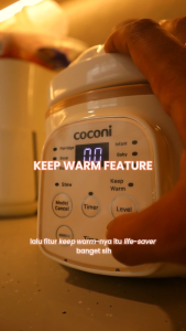 COCONI Umi Slow Cooker 1L | Slow Cooker Alat Masak Makanan Bayi Digital Alat Masak MPASI Bayi - Lazada