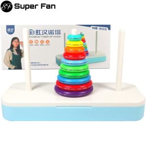 (แฟนตัวยง) Permainan Teka-Teki หอคอยของฮานอย QiYi | ความสนุกสนานของ IQ เชิงกลยุทธ์ Flatpack ของเล่นเกมปริศนา | เกมพัฒนาสมองสำหรับเด็ก