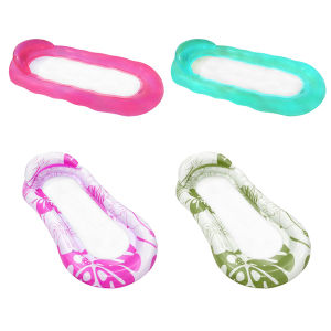 【HOSPORT】เปลญวนน้ำลอยน้ำพกพาเตียงลอยเก้าอี้เก้าอี้ PVC พับเก็บได้พร้อมอุปกรณ์พำนักพนักสระว่ายน้ำ【1-3 วันจัดส่ง】