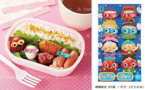 Cute Mini Spec Fruit Pick Bento Cartoon Fruit Pick Mini Cartoon Fruit Pick Children Bento Food Picks Bento Decoration Mini Spec 便当装饰叉创意便当水果叉