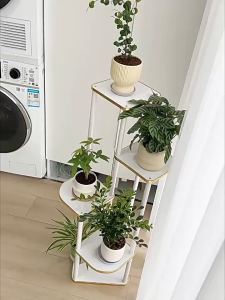 Plant Stand Flower Pot Rack Plant Display Rack Flower Stand 5 Tier Solid Wood Flower Shelf
