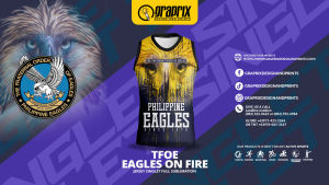 The Fraternal Order of Eagles on Fire Singlet Full Sublimation CUSTOMIZE Kuya Name