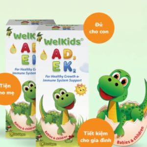 Multivitamin Biovagen Welkids ADEK tăng đề kháng cho bé bổ sung vitamin AD3EK2
